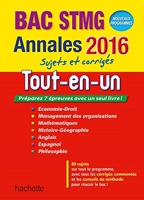 Annales 2016 Le Tout-En-Un Term Stmg