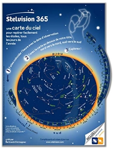 Stelvision 365 - Une carte du ciel pour repérer facilement les étoiles, tous les jours de l'année de Bertrand d' Armagnac