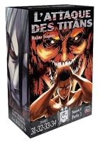 L'Attaque des Titans Coffret T31 à T34 - Coffret 4 tomes