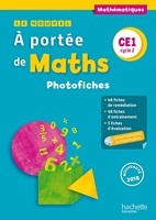 Le Nouvel A portée de maths CE1 - Photofiches + CD - Ed. 2018