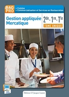 Gestion appliquée Mercatique 2de, 1re, Tle Bac Pro Cuisine et CSR (2015) Pochette élève