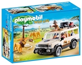 Playmobil Wild Life 6798 Aventuriers avec 4x4 et couple de lions - 6798 - Jeu - Aventuriers + et Lions - Taille 4 x 4 cm