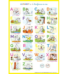 Affiche alphabet de la Confiance en soi 26 mots positifs