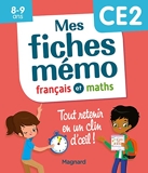 Mes fiches mémo Français et Maths CE2 - Tout retenir en un clin d'oeil