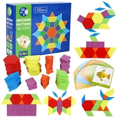 Nuheby Jeux de Construction Mosaique Enfant Puzzle Jeu Motricite