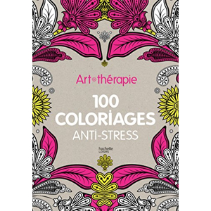 Livre coloriage adulte anti-stress - A4 - 100 coloriages - Livre