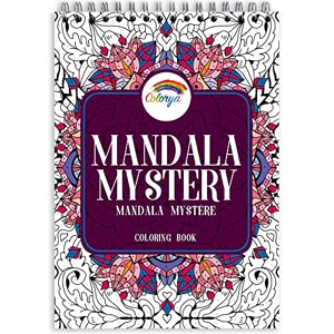 Colorya Mandala Édition Nuit - A4 - Livre de Coloriage pour Adulte