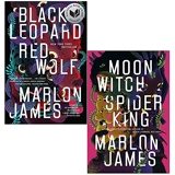 Marlon James Dark Star Trilogy Collection 2 Books Set (Black Leopard Red Wolf, Moon Witch Spider King)