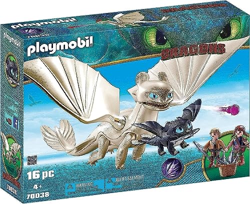 Playmobil Furie clair et b b Dragon avec Les Enfants 70038