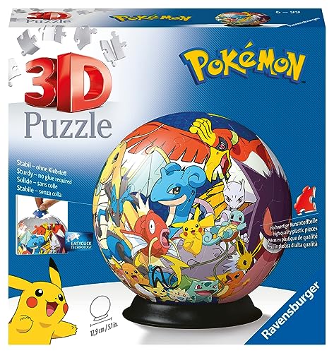 Ravensburger - Puzzle 3D Ball - Pokémon - A partir de 6 ans - 72