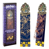 The Noble Collection Harry Potter Hogwarts Crest Bookmark - 6.7in (17cm) Die Cast Metal, PVC and Card Bookmark - Officially Licensed Film Set Movie Gifts Stationery
