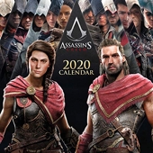 Erik - Calendrier Mural 2020 Assassin's Creed - 30 x 30 cm