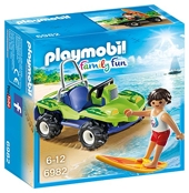 Playmobil Summer Fun 6864 Voiture + bâteau à moteur submersible