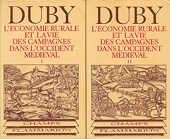 L'économie rurale et la vie des campagnes dans l'Occident médiéval, tome 1 et 2 (2 volumes)