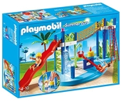 Playmobil Summer Fun 5433 pas cher, Famille avec piscine et plongeoir