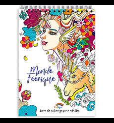 Colorya Livre de Coloriage Adulte Mandalas Fleurs - Format A4