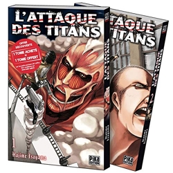 L'Attaque des Titans Pack Offre Découverte T01 et T02 de Hajime Isayama