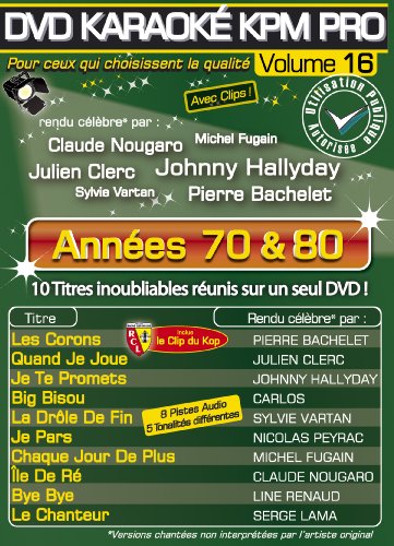 DVD Karaoké Mania Vol.16 Les Inoubliables 3