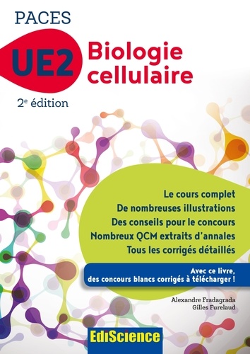Biologie cellulaire-UE2 PACES -2e éd. - Format PDF - 9782100752010 - 16,99 €