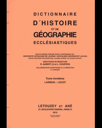 Dictionnaire d'Histoire et de Géographie Ecclésiastiques