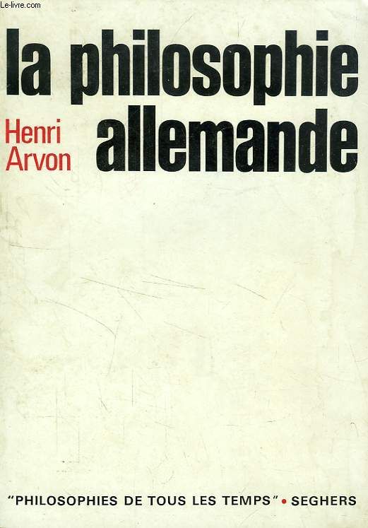 couverture de : La philosophie allemande
