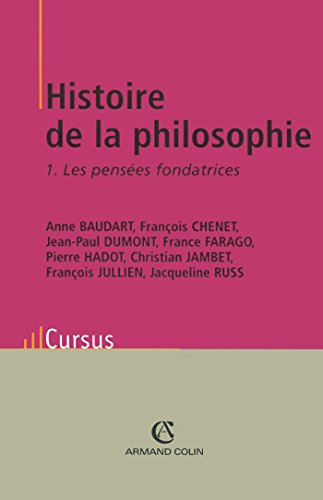 Histoire De La Philosophie Tome 1, Les Pensées Fondatrices