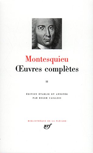 Oeuvres Complètes - Tome 2, Montesquieu - les Prix d'Occasion ou Neuf