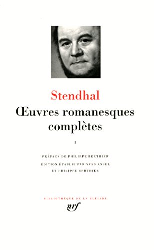 Stendhal Oeuvres romanesques completes