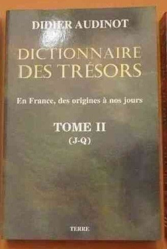 Livre Ancien : Dictionnaire Des Trésors - Tome III - Didier Audinot - Éditions Terre 1998 - Bon état