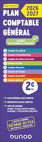 Plan comptable général - PCG - 2026-2027 - Liste intégrale des comptes