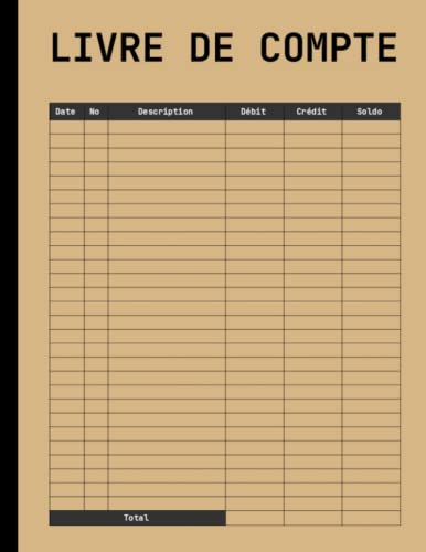 Livre De Compte Budget Familial - Gestion Et Maîtrise Des Finances à La Maison