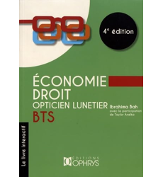 Economie droit opticien lunetier Livre de l'élève, Ibrahima Bah