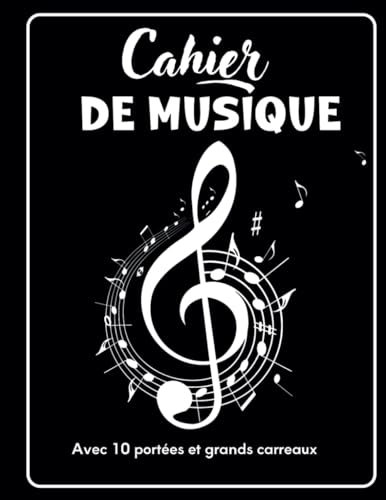 Cahier De Musique A4 - 110 Pages Portées | Pour Composition, Solfège, Partitions | QR Code Leçons