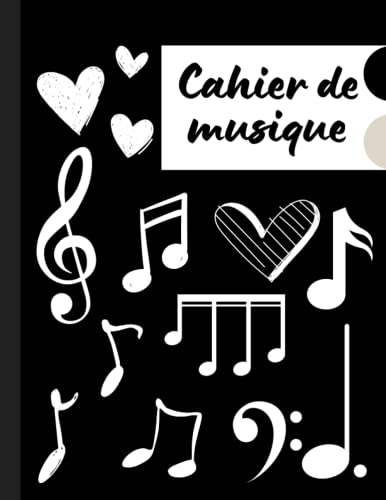 Cahier De Musique: Cahier De Partition 24x32 De Huit Tablatures Avec