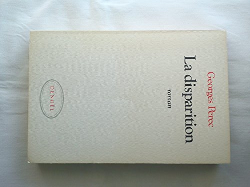 La Disparition, Georges Perec les Prix d'Occasion ou Neuf