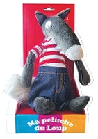 P'tit Loup - Ma Peluche à Habiller Pour Apprendre L'Autonomie - Grande Peluche Douce Motricité Fine