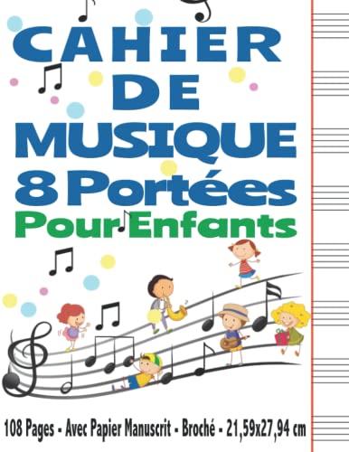 Cahier De Musique Per Handpan - 200 Pagine, 2400 Patterns, Formato 21.59x27.94cm, Per 8+1 Note