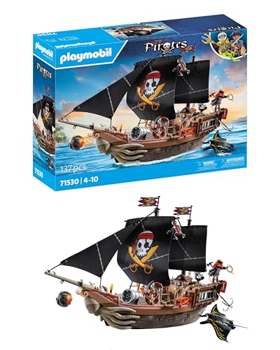 Playmobil MyFigures Pirates - Set De 83 Pièces Avec 4 Personnages Personnalisables - Pour Enfants Dès 5 Ans - Aventure, Chasse Au Trésor