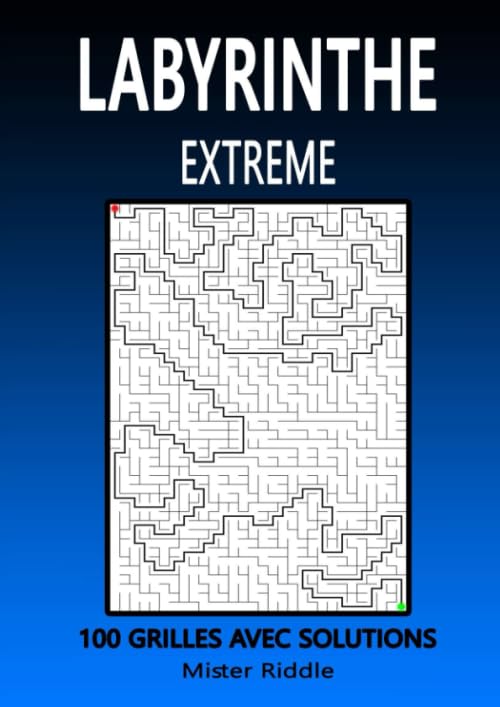 Labyrinthe - Extreme - 100 Grilles Avec Solutions, Mister Riddle - les ...